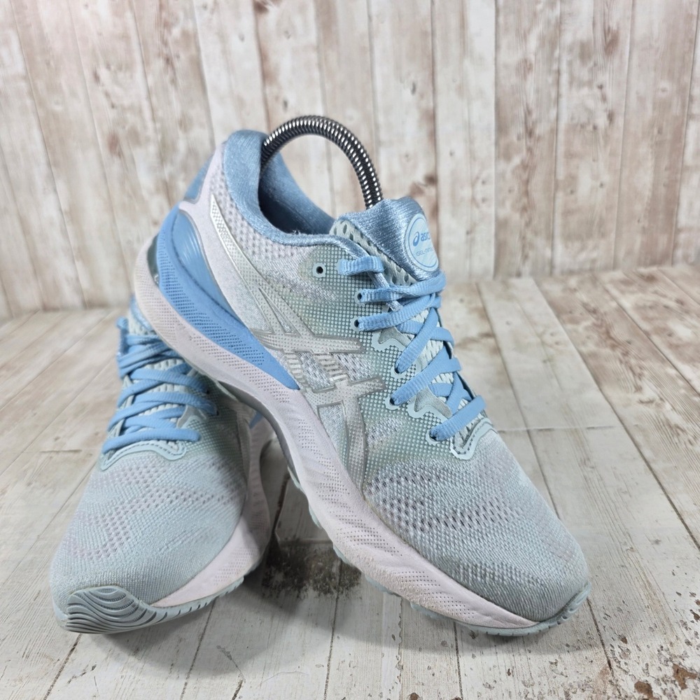Asics Gel-Nimbus 23 Womens Running Shoes Light Blue Silver 1012B215 Size 8.5 - Picture 8 of 8